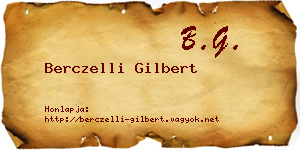 Berczelli Gilbert névjegykártya